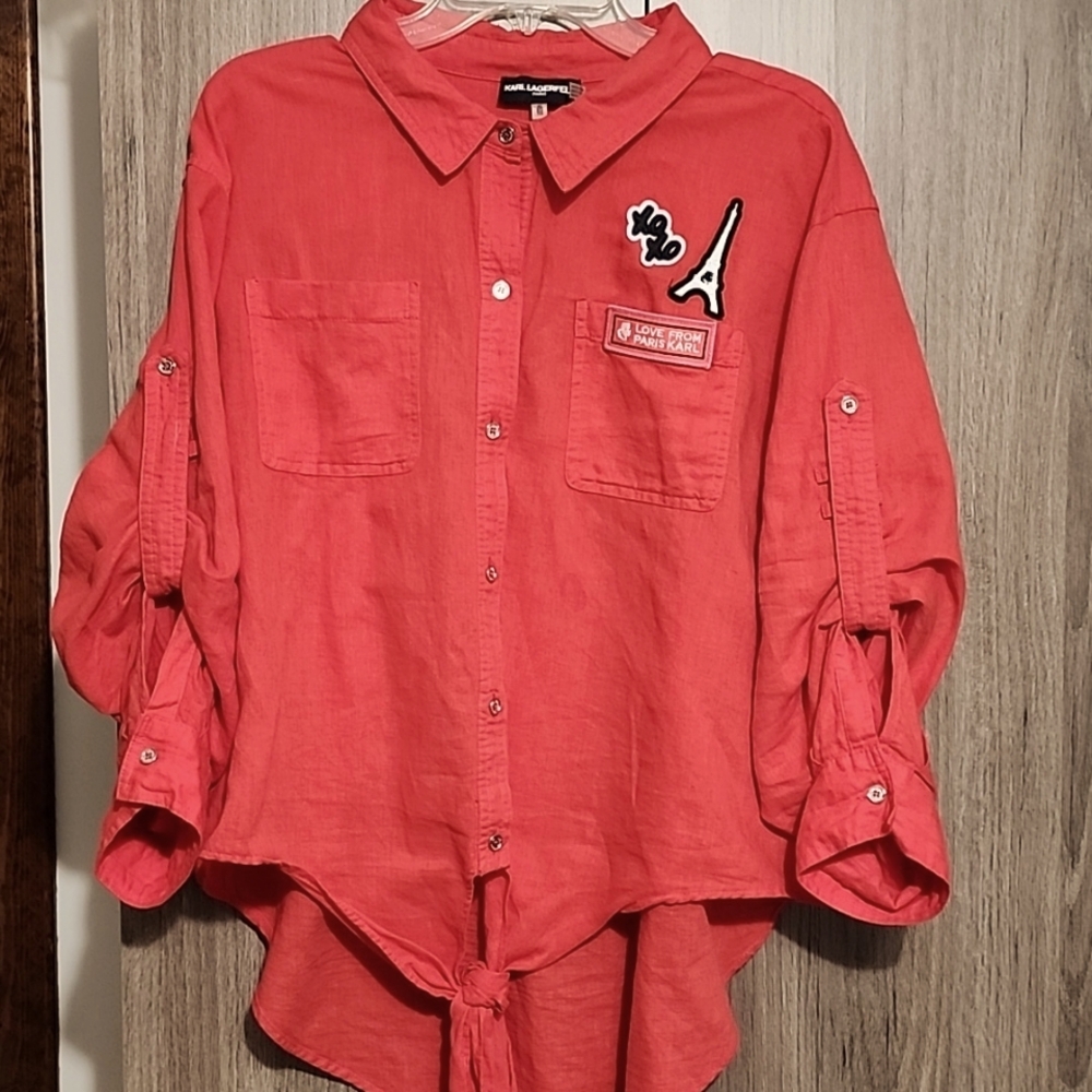 Karl Lagerfeld Red Color Xl